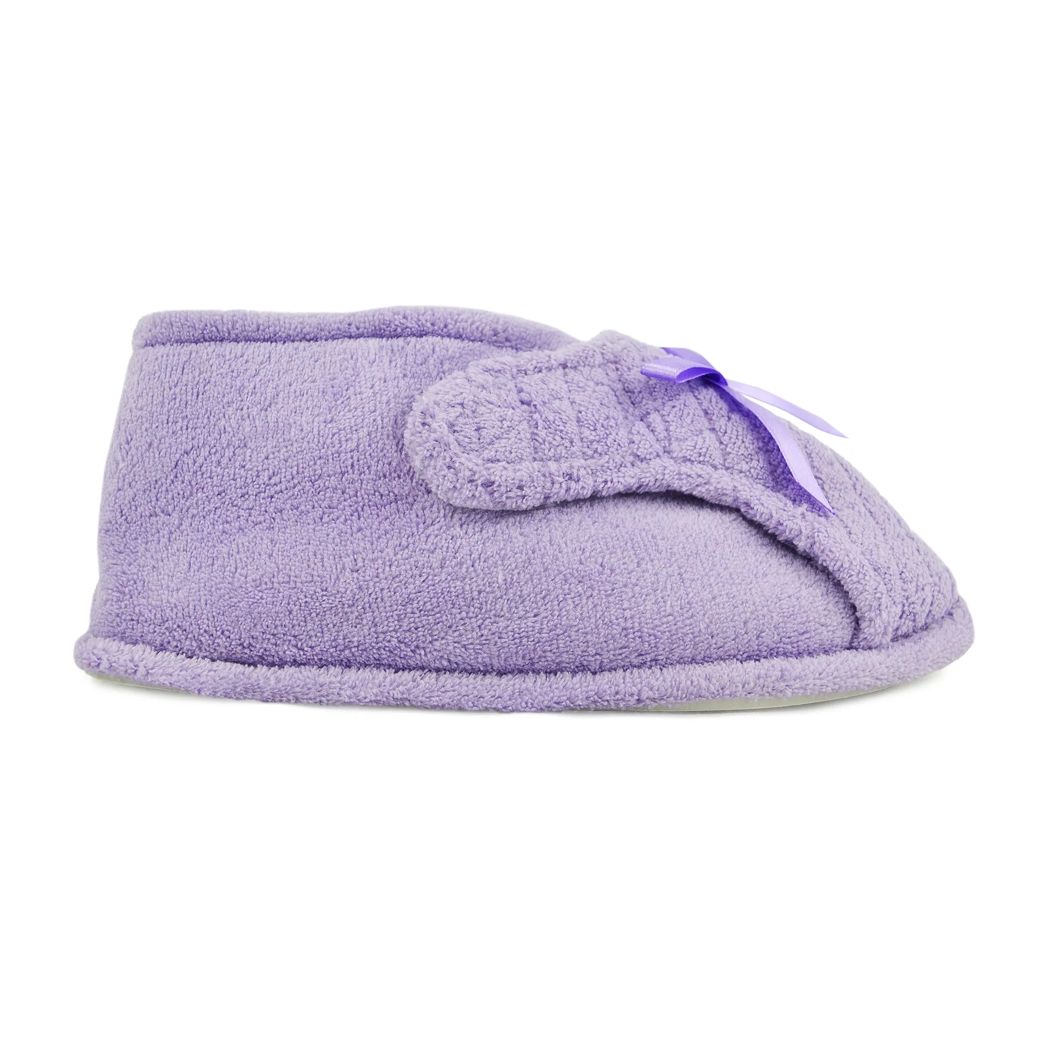 Women's Micro Chenille Adjustable Bootie Slippers