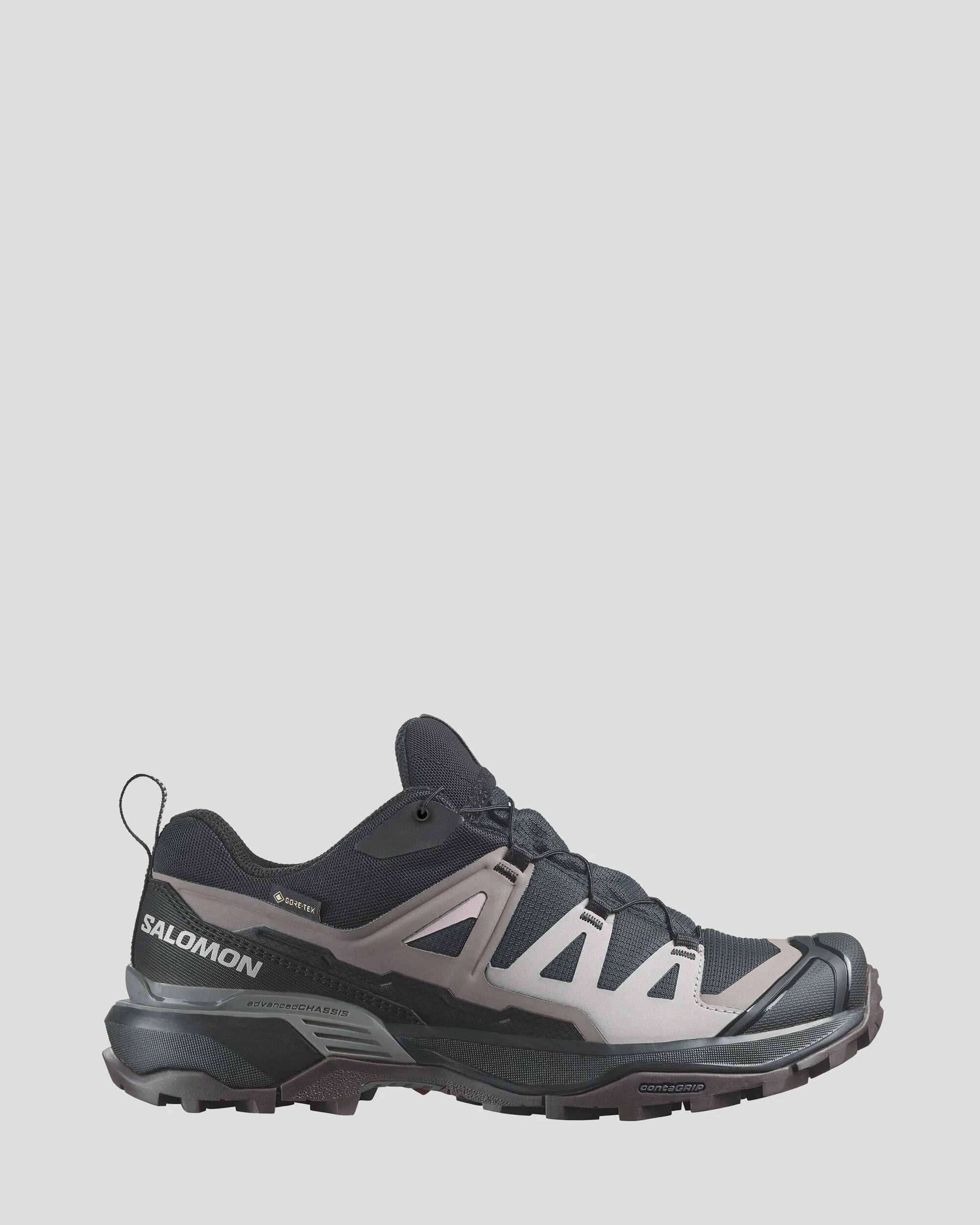 Women's Salomon X Ultra 360 GTX Hiking Shoes - Black/Plum Kitten/Shale