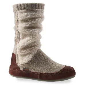 Women's Slouch Boot Slippers with Indoor/Outdoor Sole