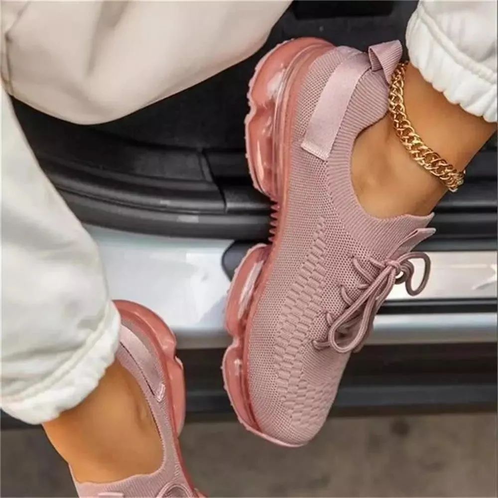 Women's Sneakers Trends Spring New Stretch Fabric Shoes