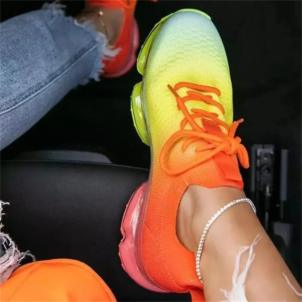 Women's Sneakers Trends Spring New Stretch Fabric Shoes