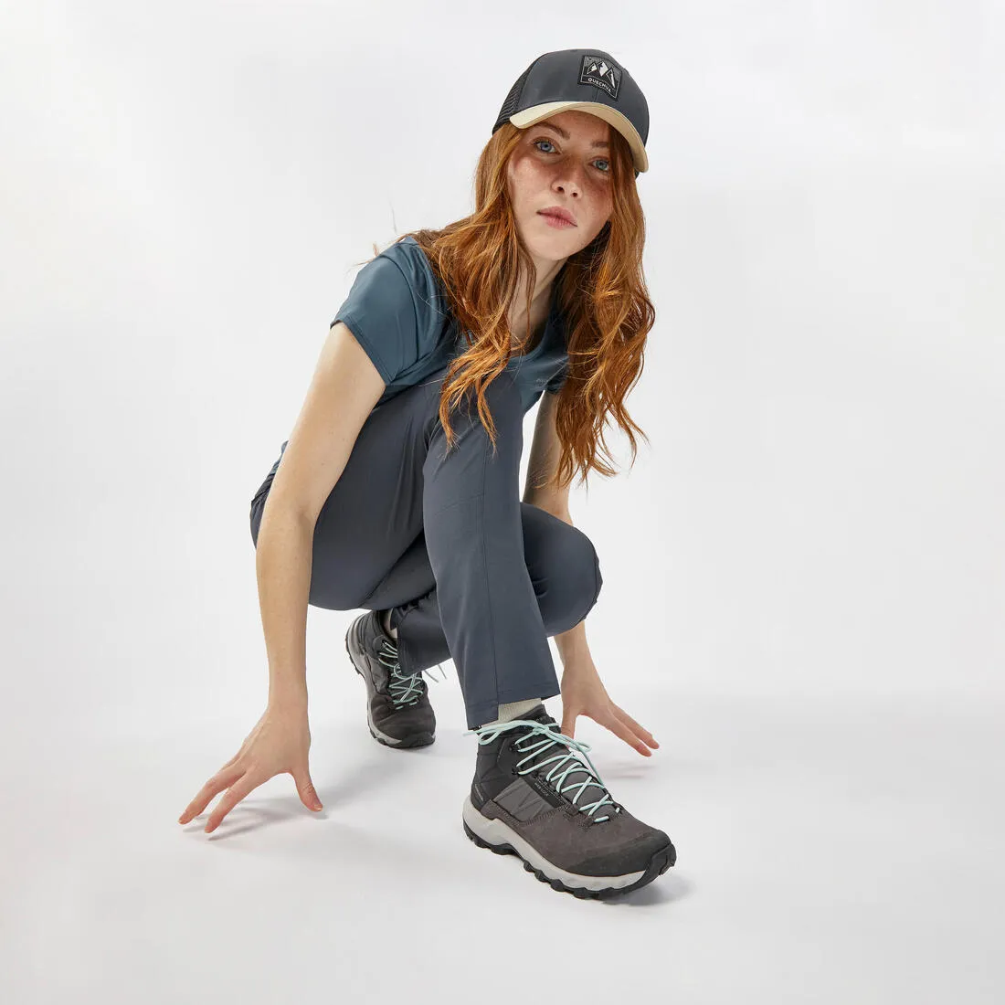 Women’s Waterproof Mountain Walking Shoes - MH500