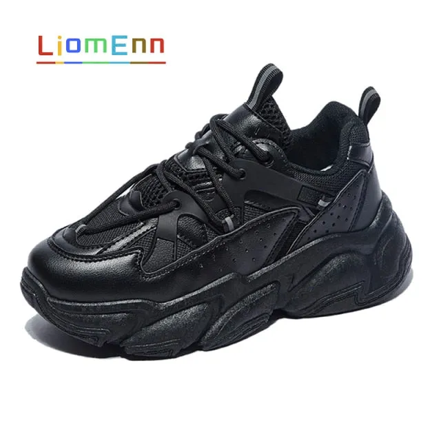Women's White Chunky Sneakers Shoes Platform Casual Sport Shoes