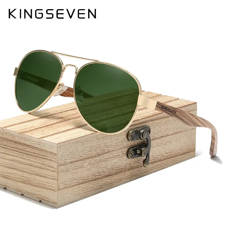 Wood Alloy Sunglasses for Men