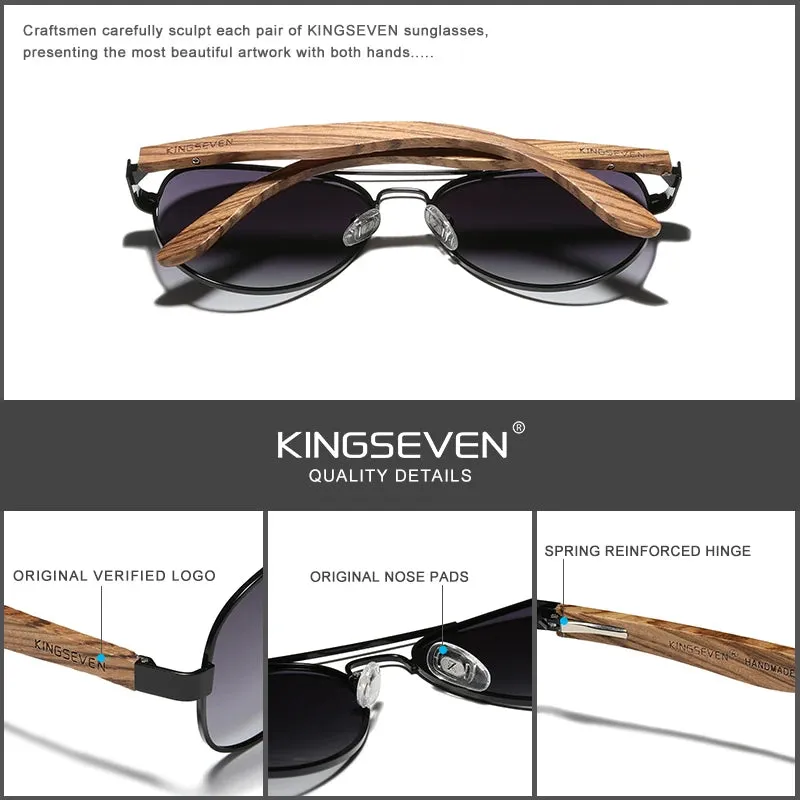 Wood Alloy Sunglasses for Men