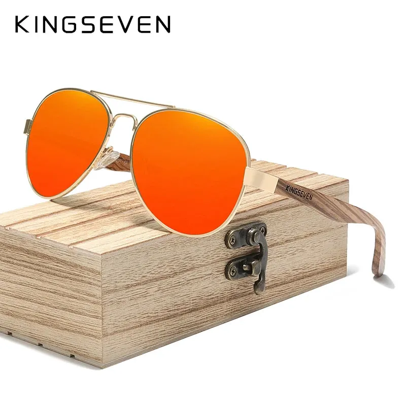 Wood Alloy Sunglasses for Men
