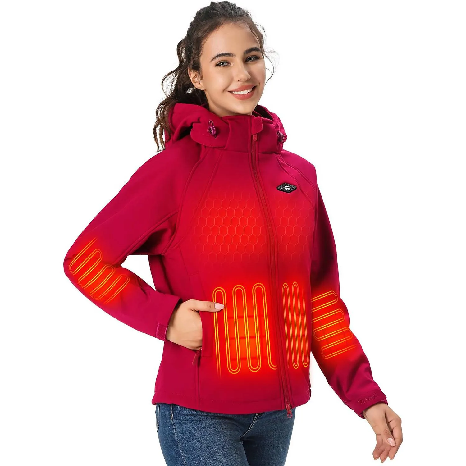 WWJ001-Heated Jackets for Women-Rosered