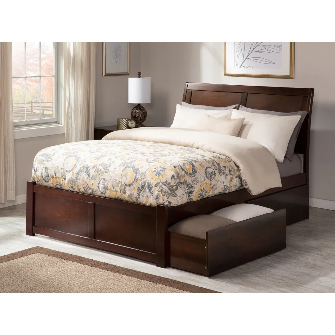 Yailynn Solid Wood Storage Bed Red Barrel Studio® Color: Walnut Size: Queen