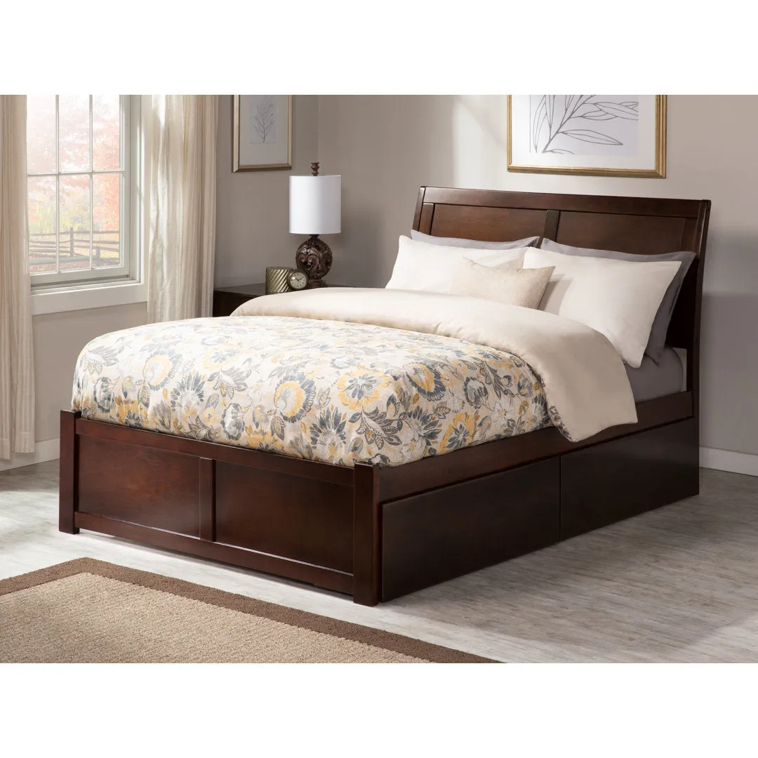 Yailynn Solid Wood Storage Bed Red Barrel Studio® Color: Walnut Size: Queen